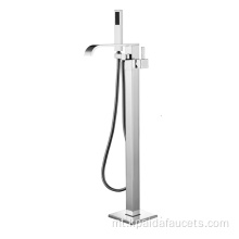 Faucet tal-bathtub tal-clawfoot wieqfa bla ram isfar bil-handshower